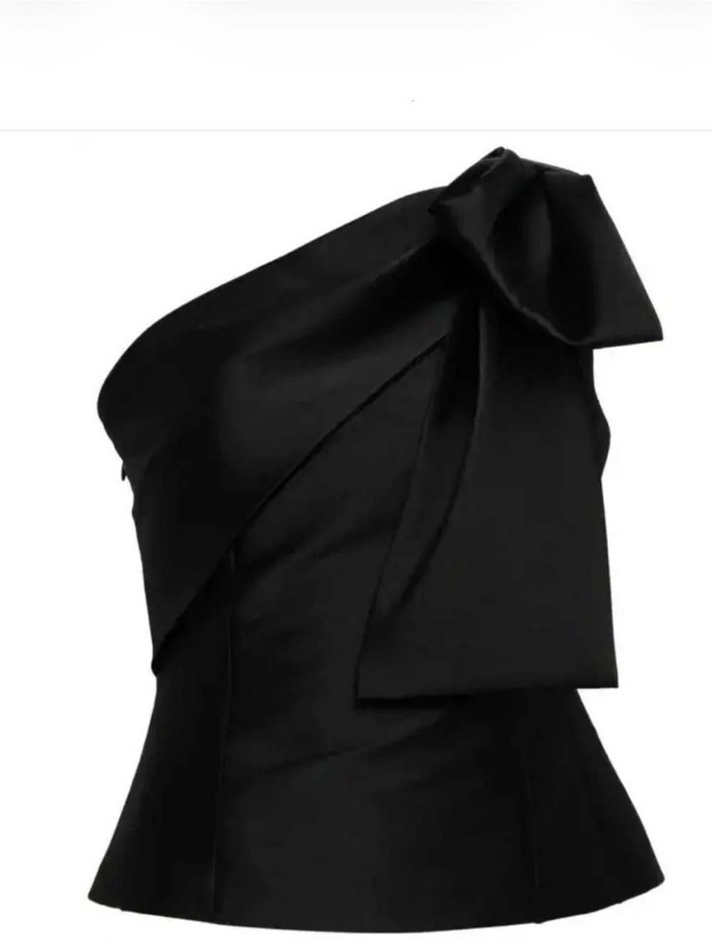 Sachin + Babi Black One-Shoulder Bow Top